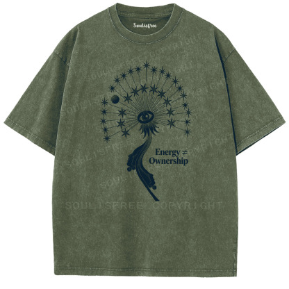 Soulisfree The Eye Of Energy Artistic Washed Tee