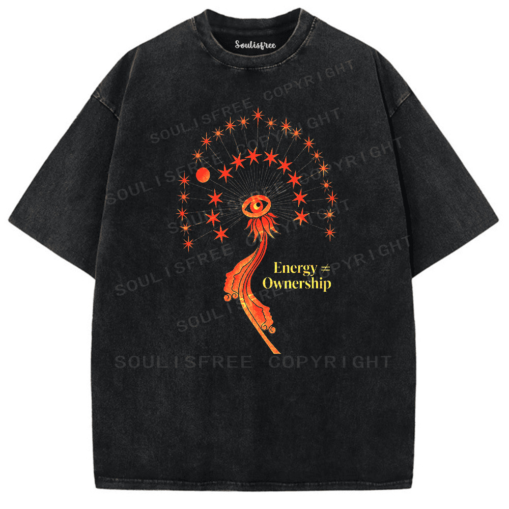 Soulisfree The Eye Of Energy Artistic Washed Tee