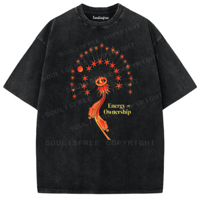 Soulisfree The Eye Of Energy Artistic Washed Tee