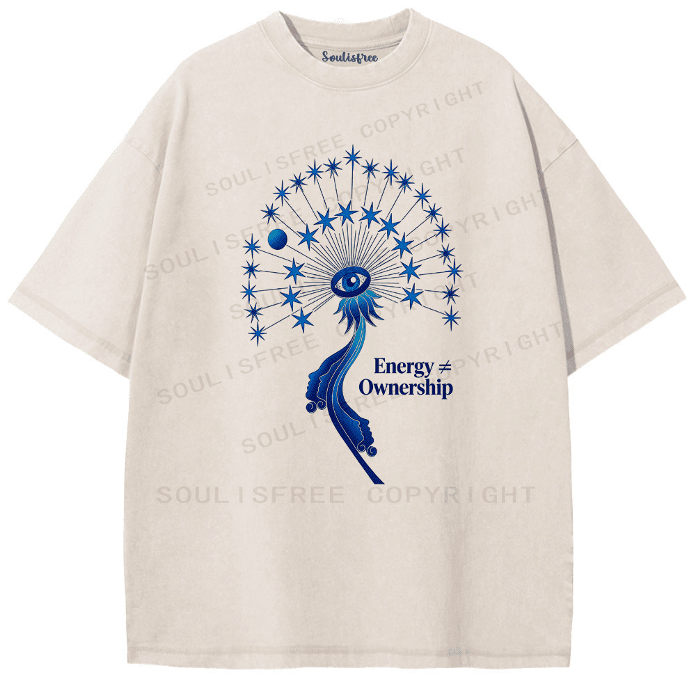 Soulisfree The Eye Of Energy Artistic Washed Tee