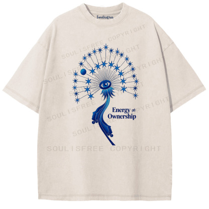 Soulisfree The Eye Of Energy Artistic Washed Tee
