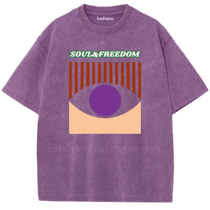 Soulisfree Eye Of The Freedom Artistic Washed Tee