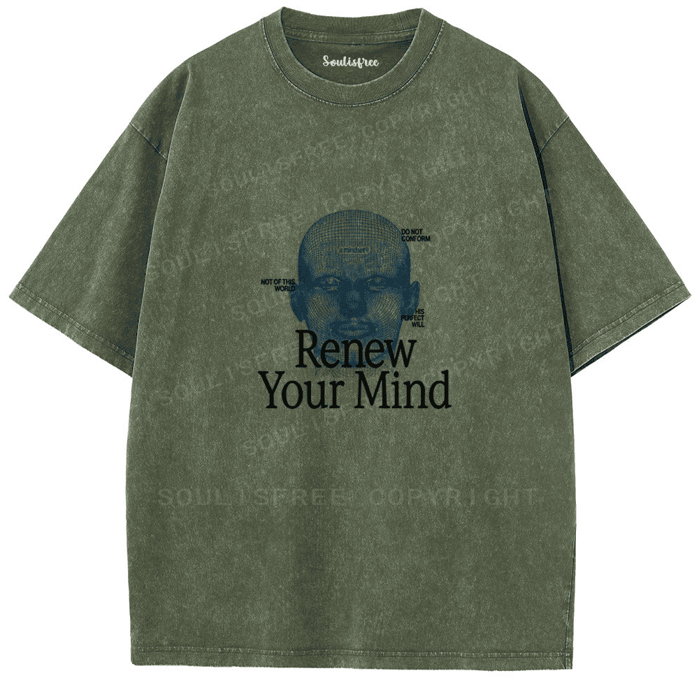 Soulisfree Recode Your Conscious Mind Artistic Washed Tee