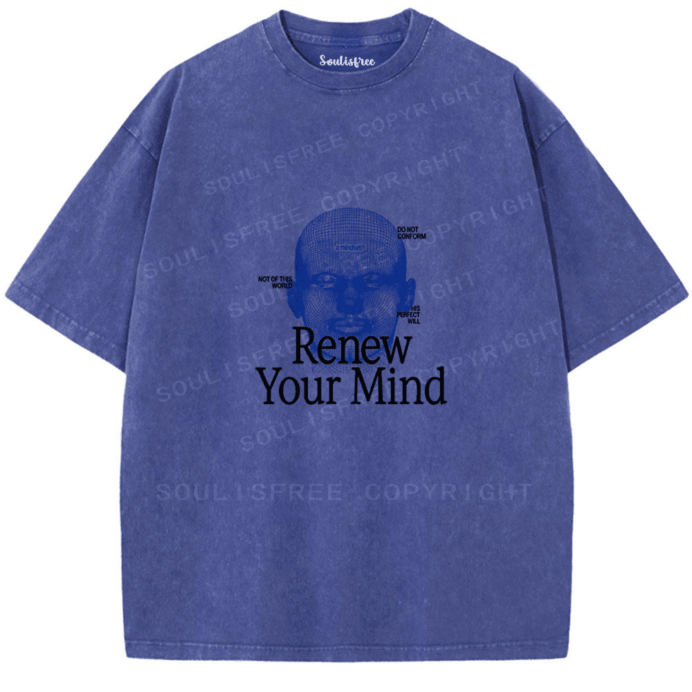 Soulisfree Recode Your Conscious Mind Artistic Washed Tee
