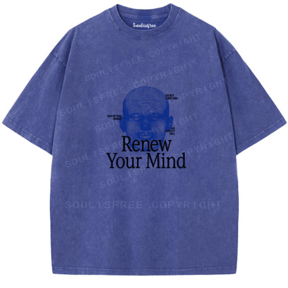 Soulisfree Recode Your Conscious Mind Artistic Washed Tee