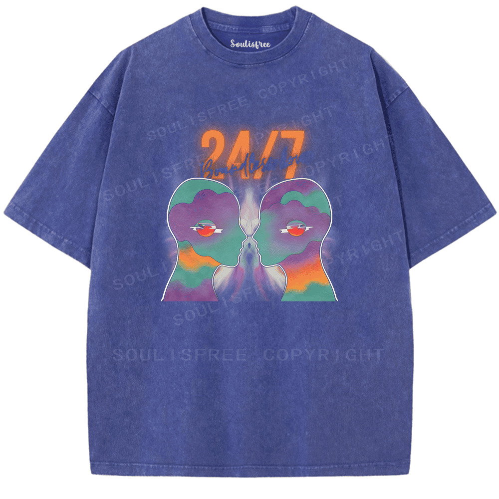 Soulisfree Close But Infinite Apart Artistic Washed Tee