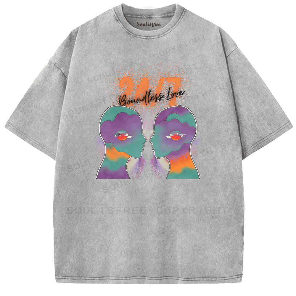 Soulisfree Close But Infinite Apart Artistic Washed Tee
