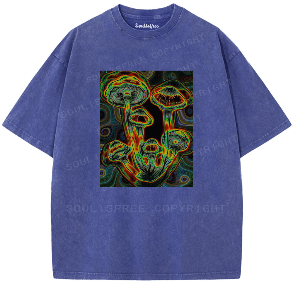 Soulisfree Psychedelia Lives In Roots Artistic Washed Tee
