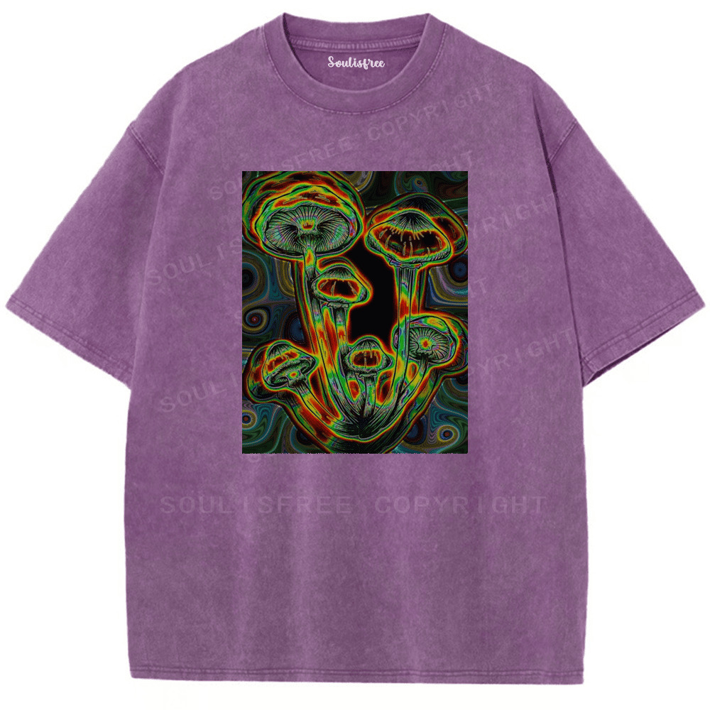 Soulisfree Psychedelia Lives In Roots Artistic Washed Tee