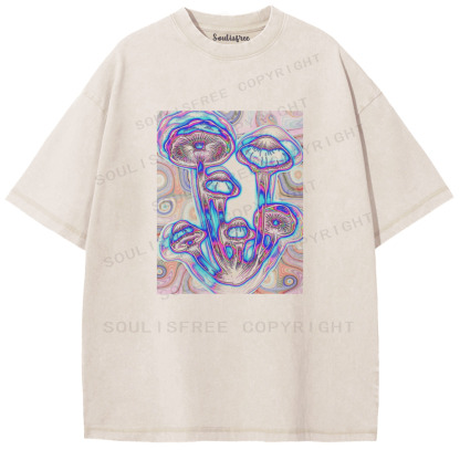 Soulisfree Psychedelia Lives In Roots Artistic Washed Tee