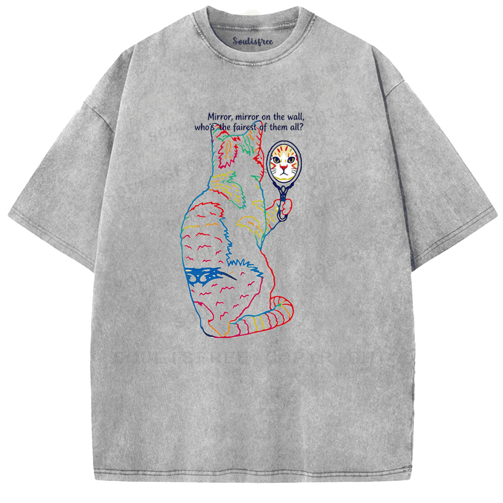 Soulisfree Who’s The Real Me Artistic Washed Tee