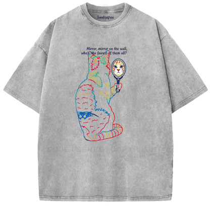 Soulisfree Who’s The Real Me Artistic Washed Tee