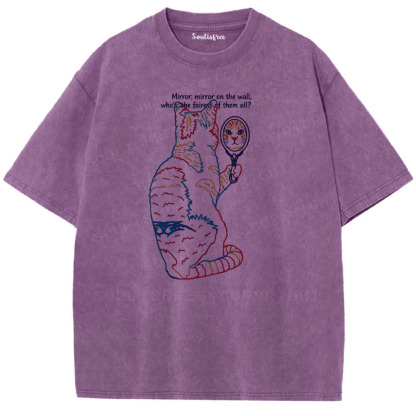 Soulisfree Who’s The Real Me Artistic Washed Tee