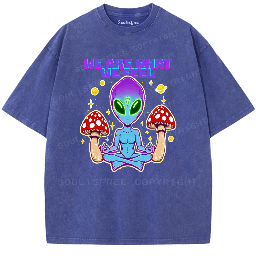Soulisfree We Are What We Feel Artistic Washed Tee