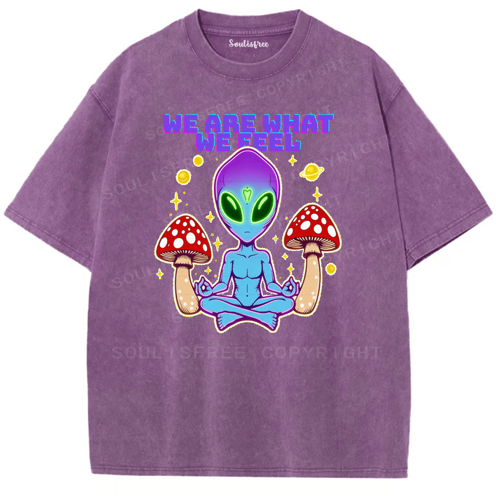 Soulisfree We Are What We Feel Artistic Washed Tee