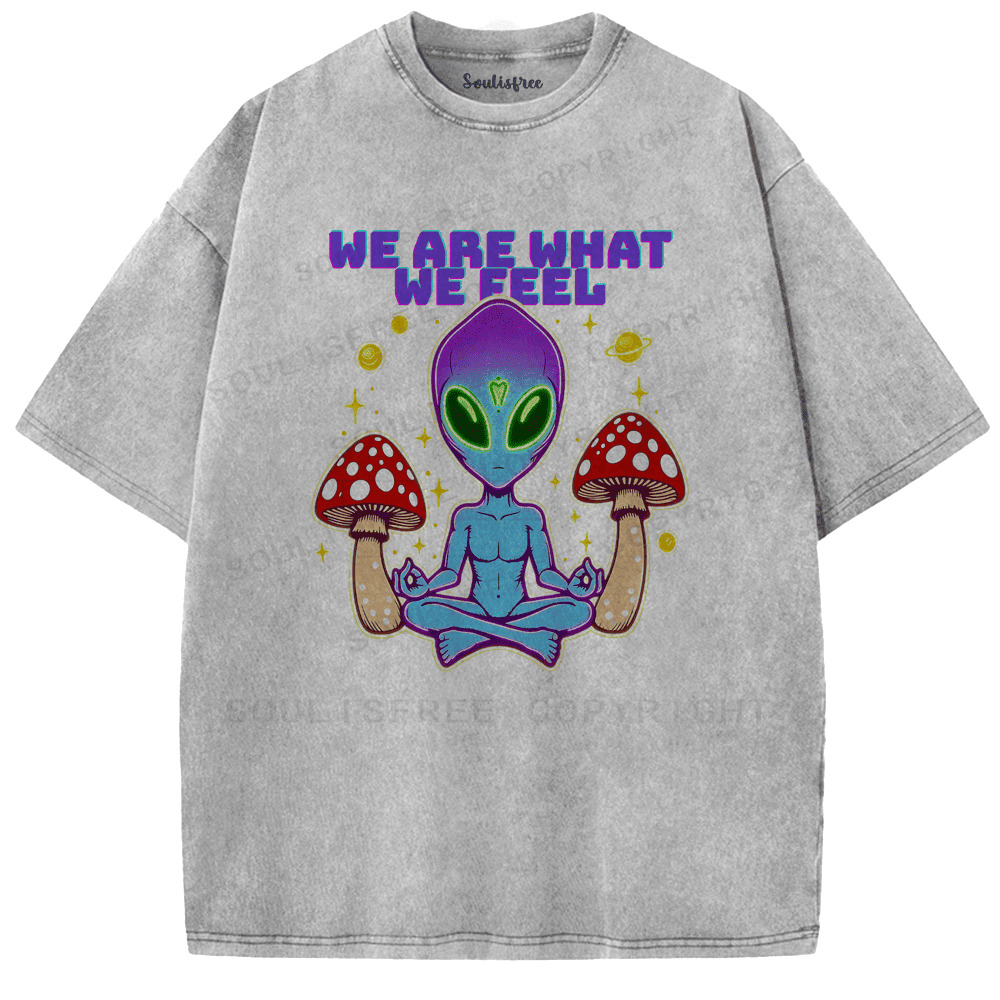 Soulisfree We Are What We Feel Artistic Washed Tee