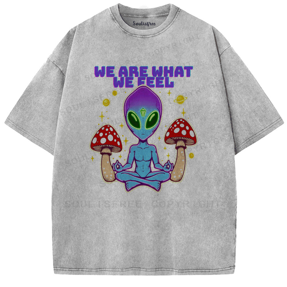 Soulisfree We Are What We Feel Artistic Washed Tee