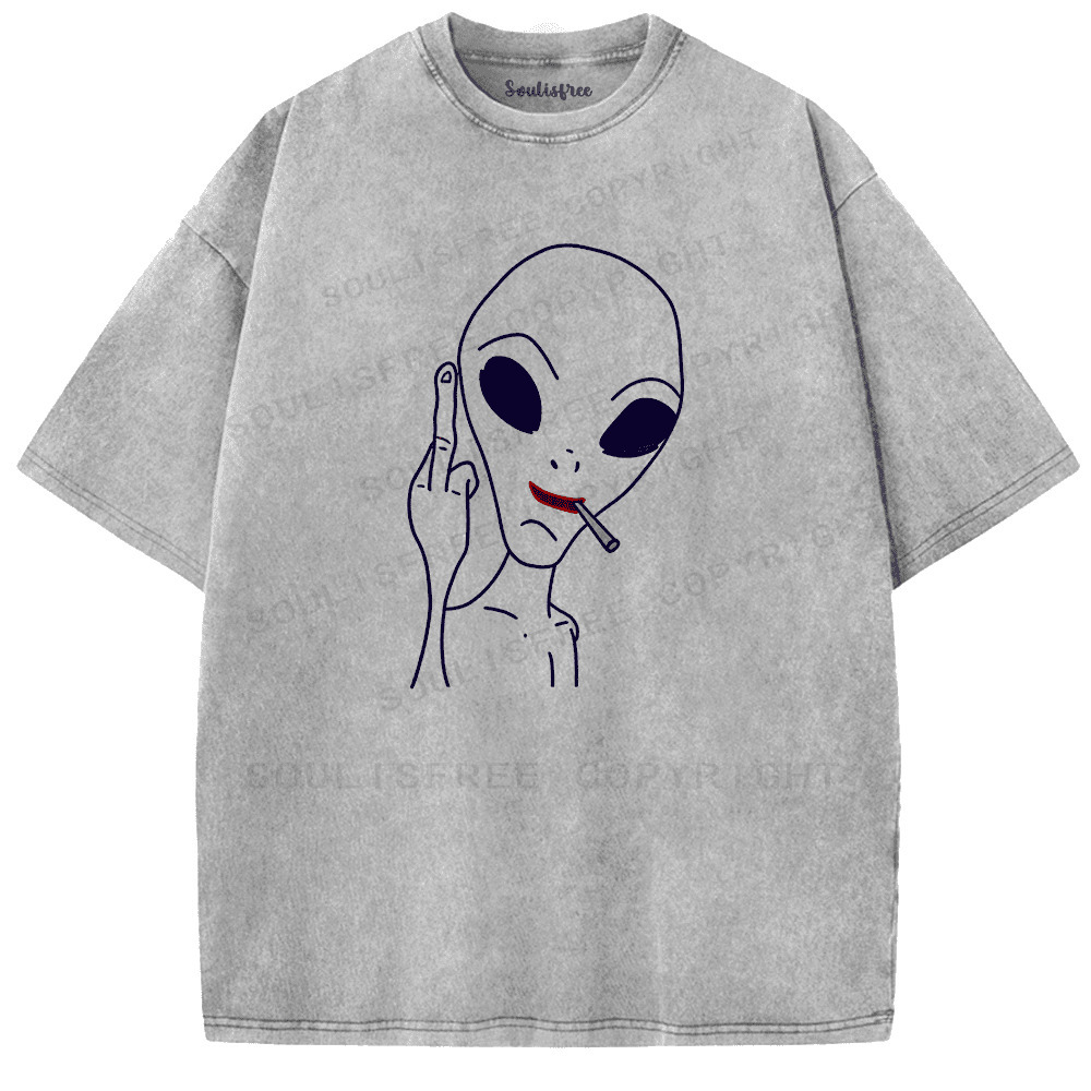 Soulisfree Not From Your Rules Artistic Washed Tee