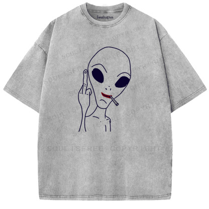 Soulisfree Not From Your Rules Artistic Washed Tee