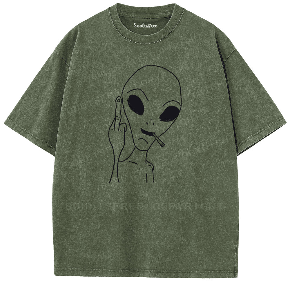 Soulisfree Not From Your Rules Artistic Washed Tee