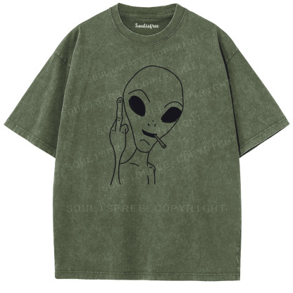 Soulisfree Not From Your Rules Artistic Washed Tee