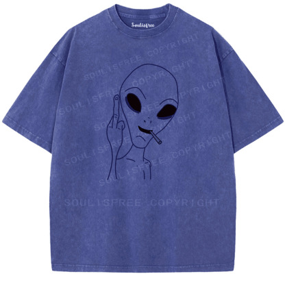 Soulisfree Not From Your Rules Artistic Washed Tee