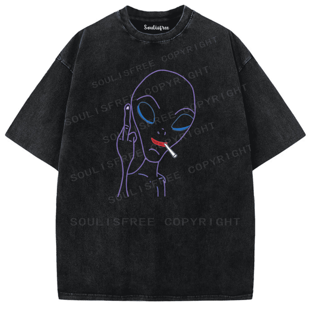 Soulisfree Not From Your Rules Artistic Washed Tee