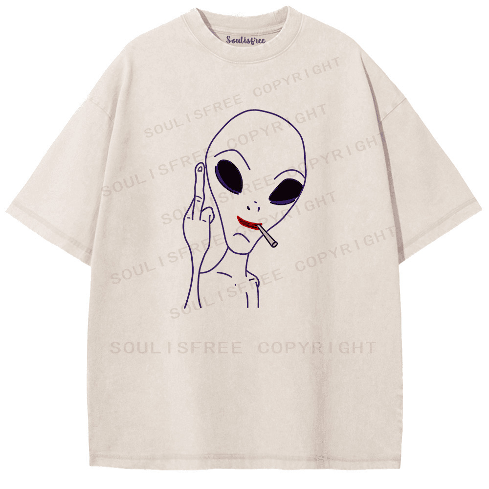 Soulisfree Not From Your Rules Artistic Washed Tee