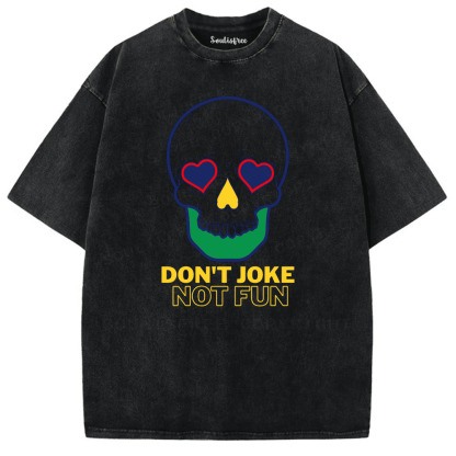 Soulisfree Big Fun of Not Joking Artistic Washed Tee