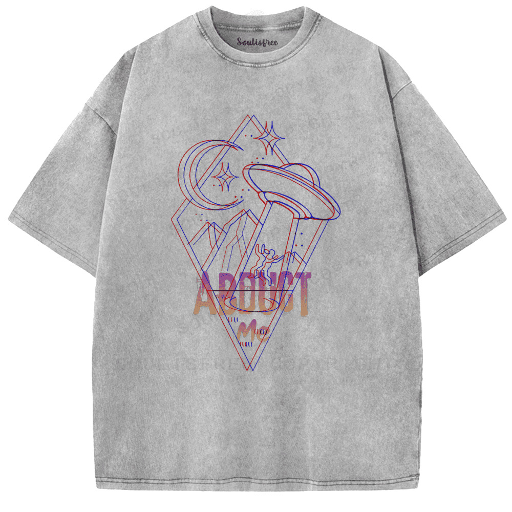 Soulisfree Alien Knows My Name Artistic Washed Tee
