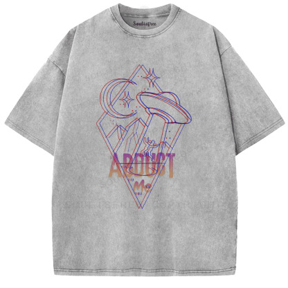 Soulisfree Alien Knows My Name Artistic Washed Tee