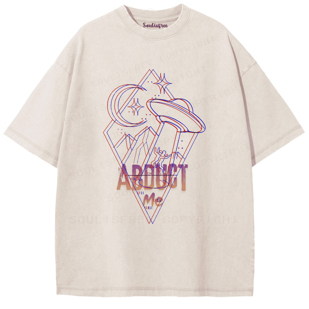 Soulisfree Alien Knows My Name Artistic Washed Tee