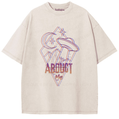 Soulisfree Alien Knows My Name Artistic Washed Tee