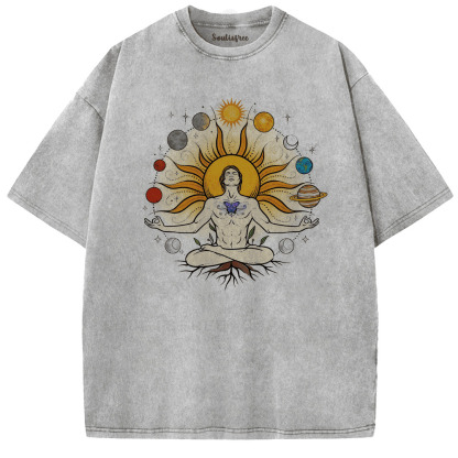 Soulisfree Big Fun of Enlightenment Artistic Washed Tee