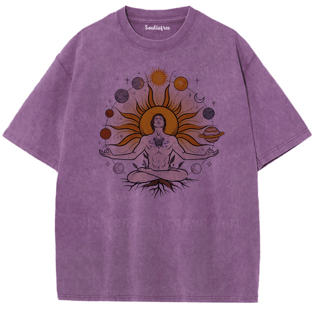 Soulisfree Big Fun of Enlightenment Artistic Washed Tee