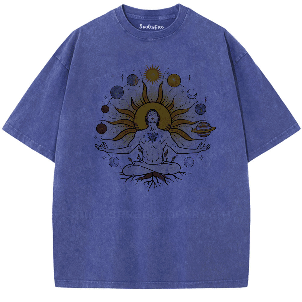 Soulisfree Big Fun of Enlightenment Artistic Washed Tee