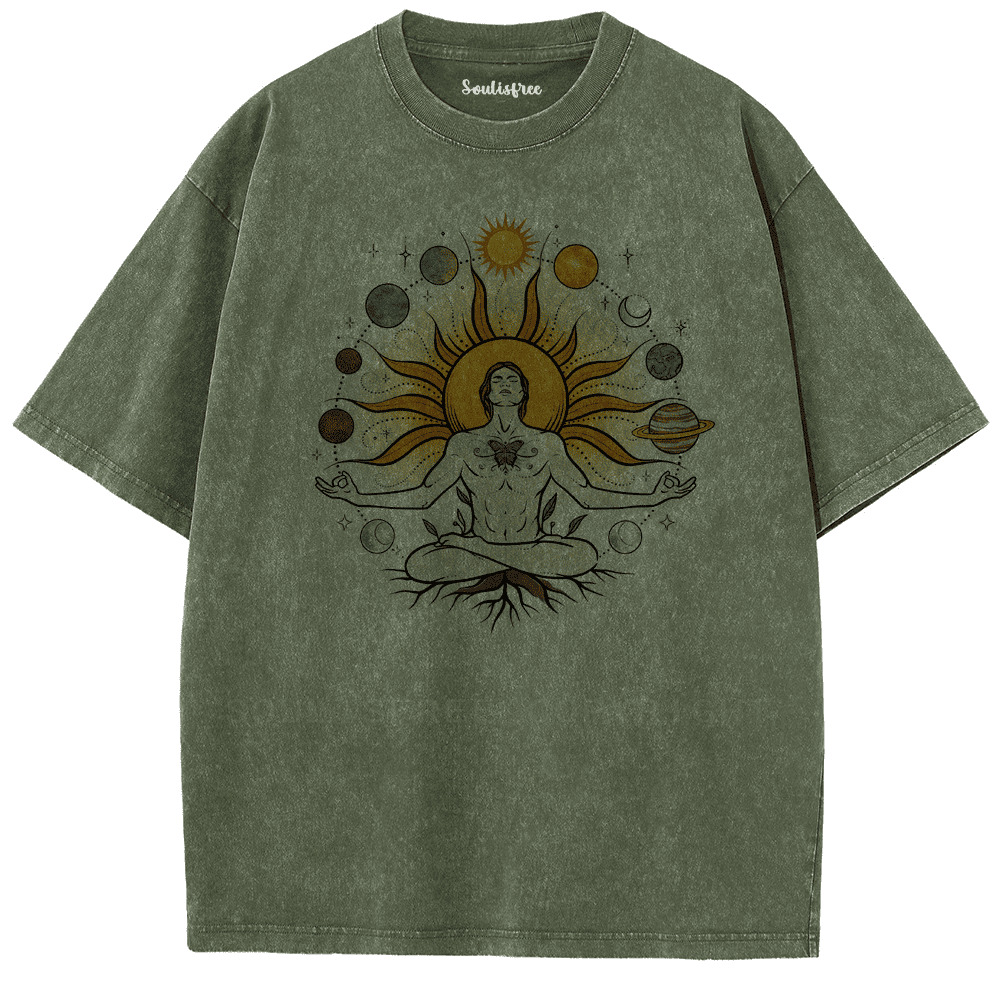 Soulisfree Big Fun of Enlightenment Artistic Washed Tee