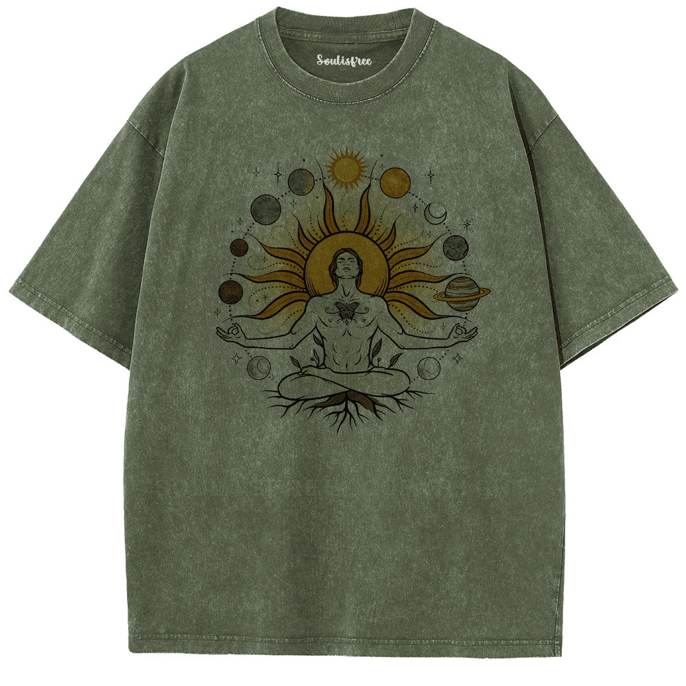 Soulisfree Big Fun of Enlightenment Artistic Washed Tee