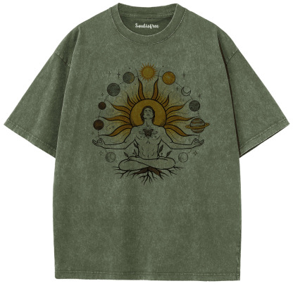 Soulisfree Big Fun of Enlightenment Artistic Washed Tee
