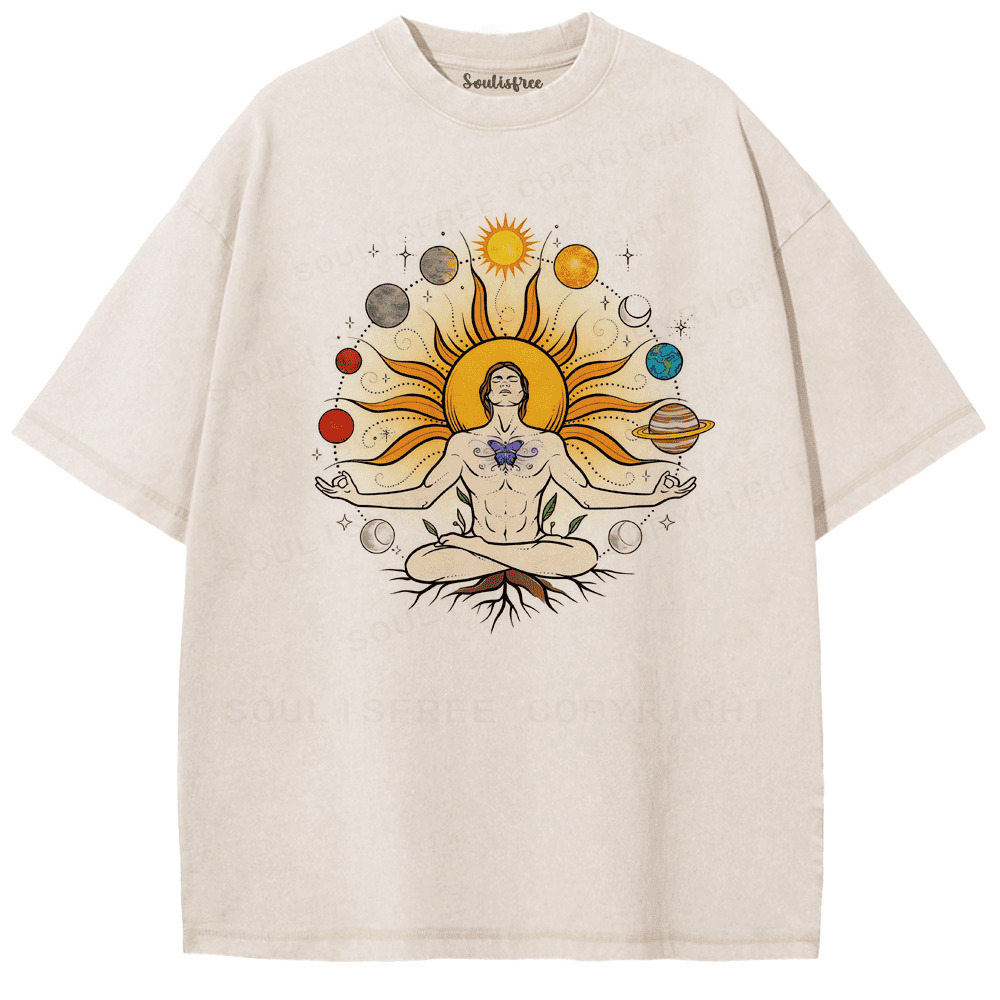Soulisfree Big Fun of Enlightenment Artistic Washed Tee