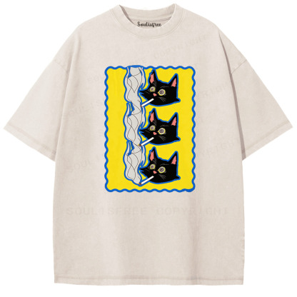 Soulisfree Who's Looking At Who Artistic Washed Tee