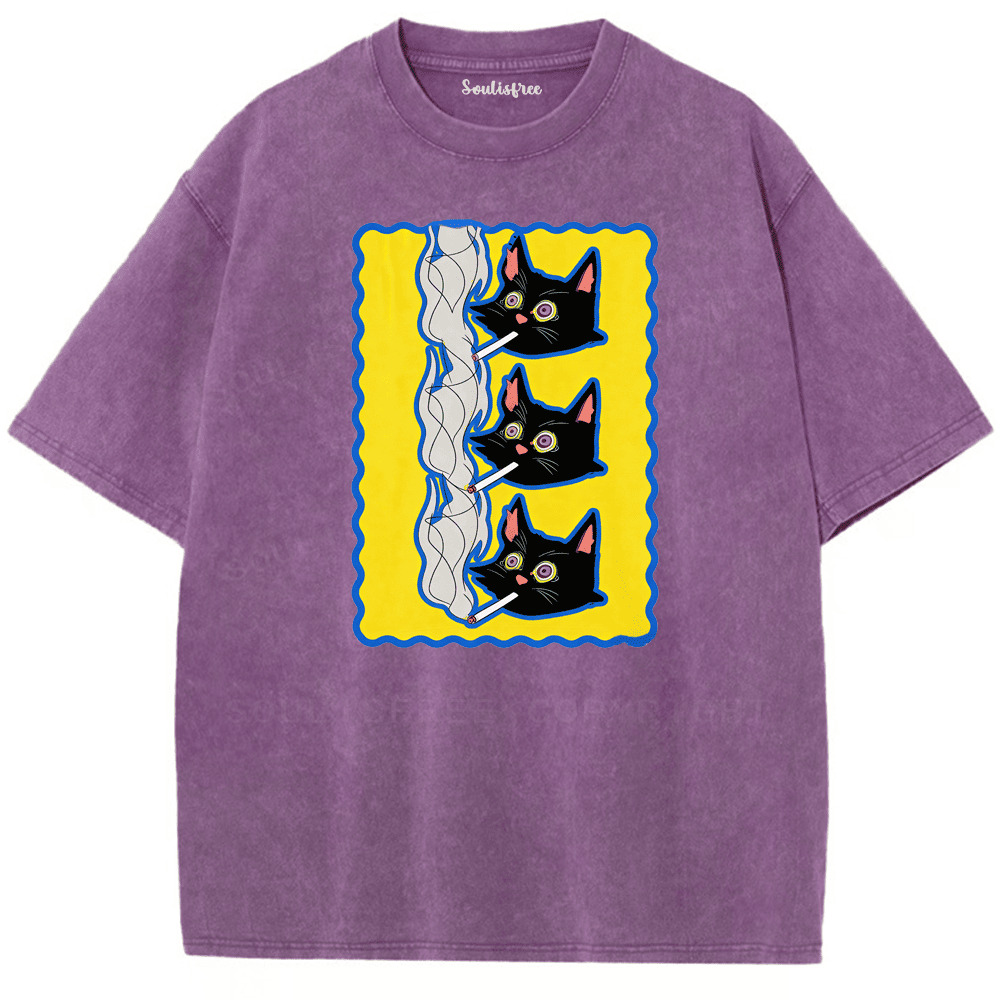 Soulisfree Who's Looking At Who Artistic Washed Tee