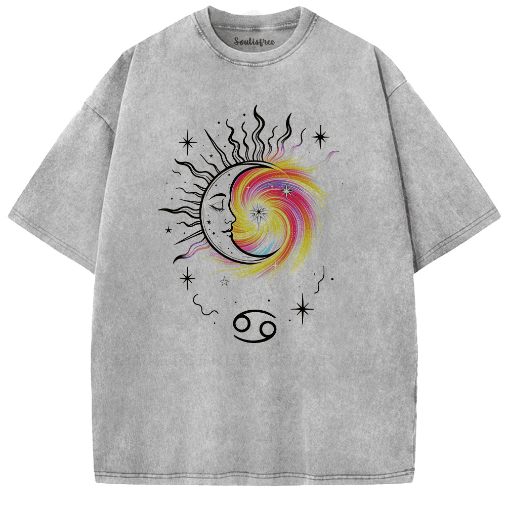 Soulisfree Balance of Light and Soul Artistic Washed Tee