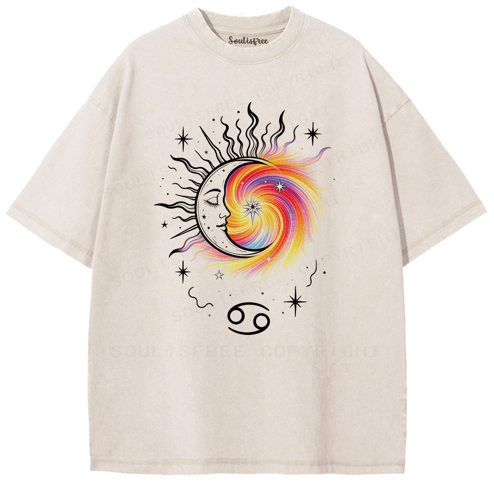 Soulisfree Close But Infinite Apart Artistic Washed Tee