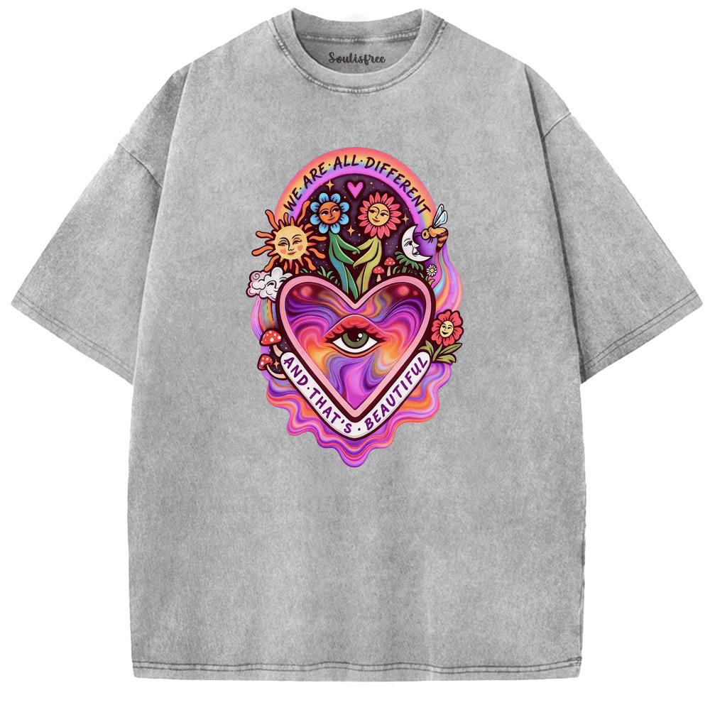 Soulisfree Peace in Every Color Artistic Washed Tee