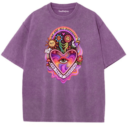 Soulisfree Peace in Every Color Artistic Washed Tee