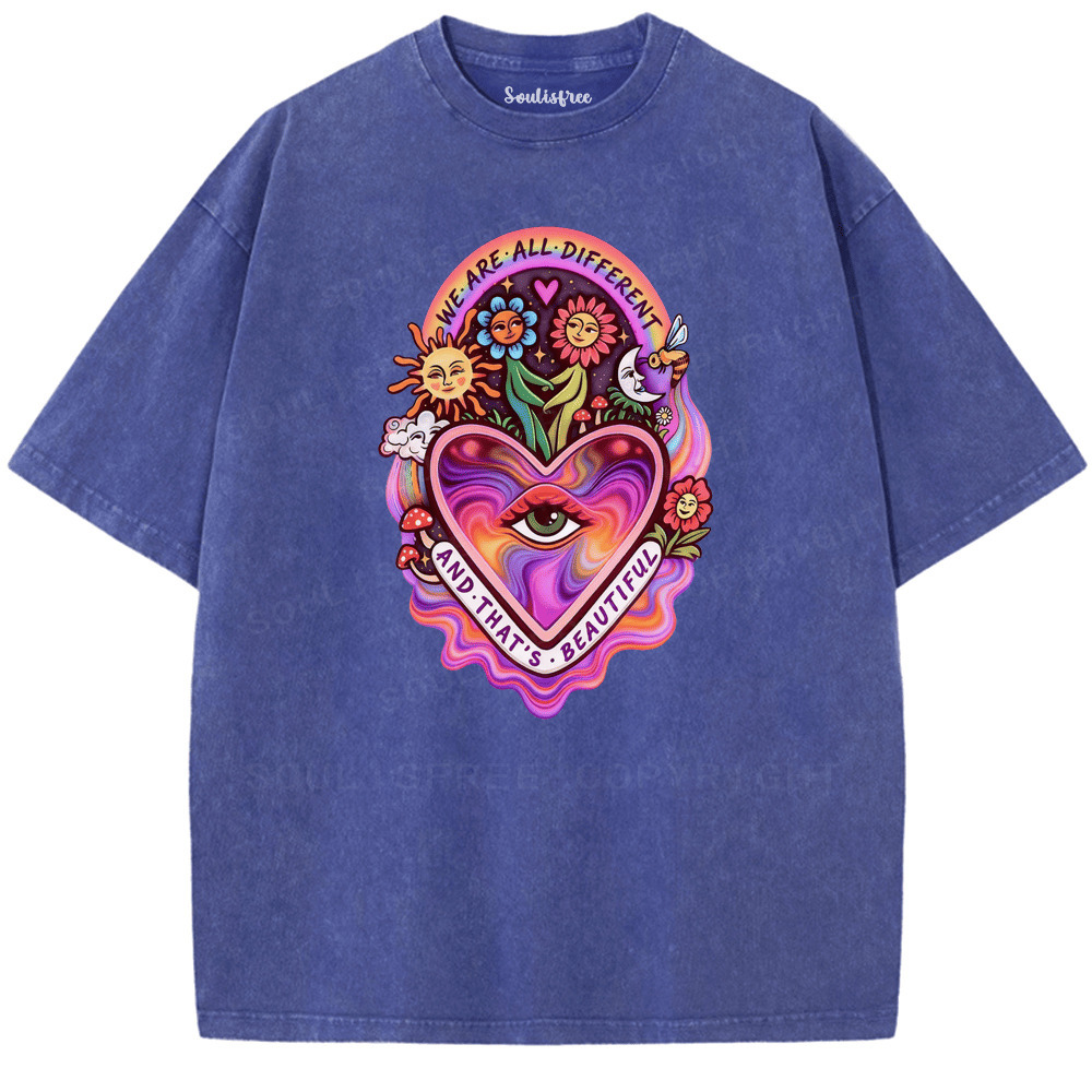 Soulisfree Peace in Every Color Artistic Washed Tee
