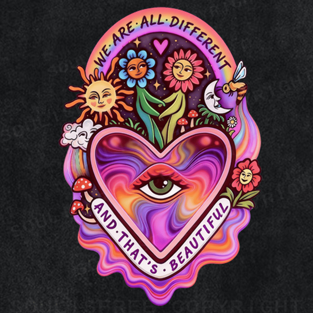 Soulisfree Peace in Every Color Artistic Washed Tee