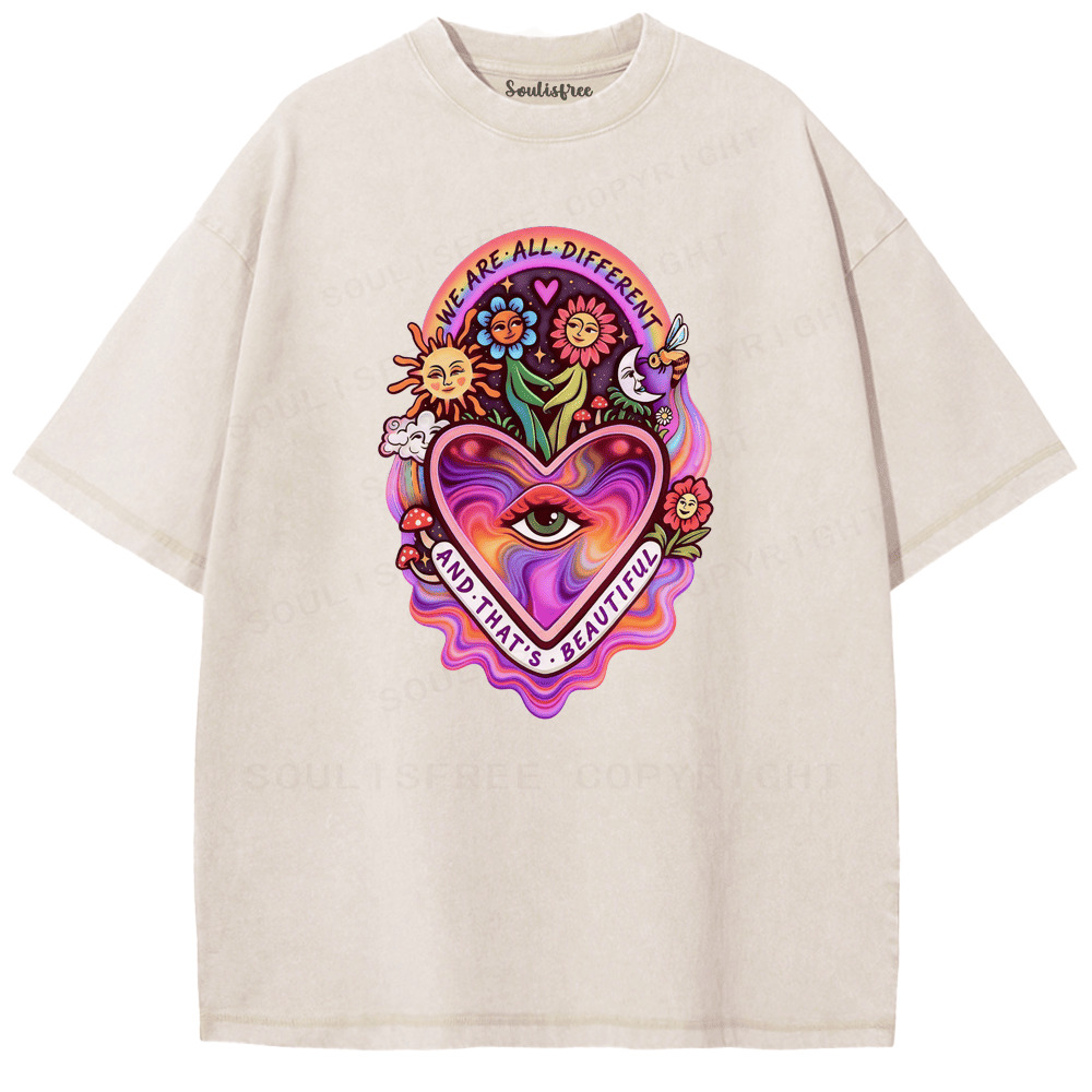 Soulisfree Peace in Every Color Artistic Washed Tee