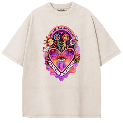 Soulisfree Peace in Every Color Artistic Washed Tee